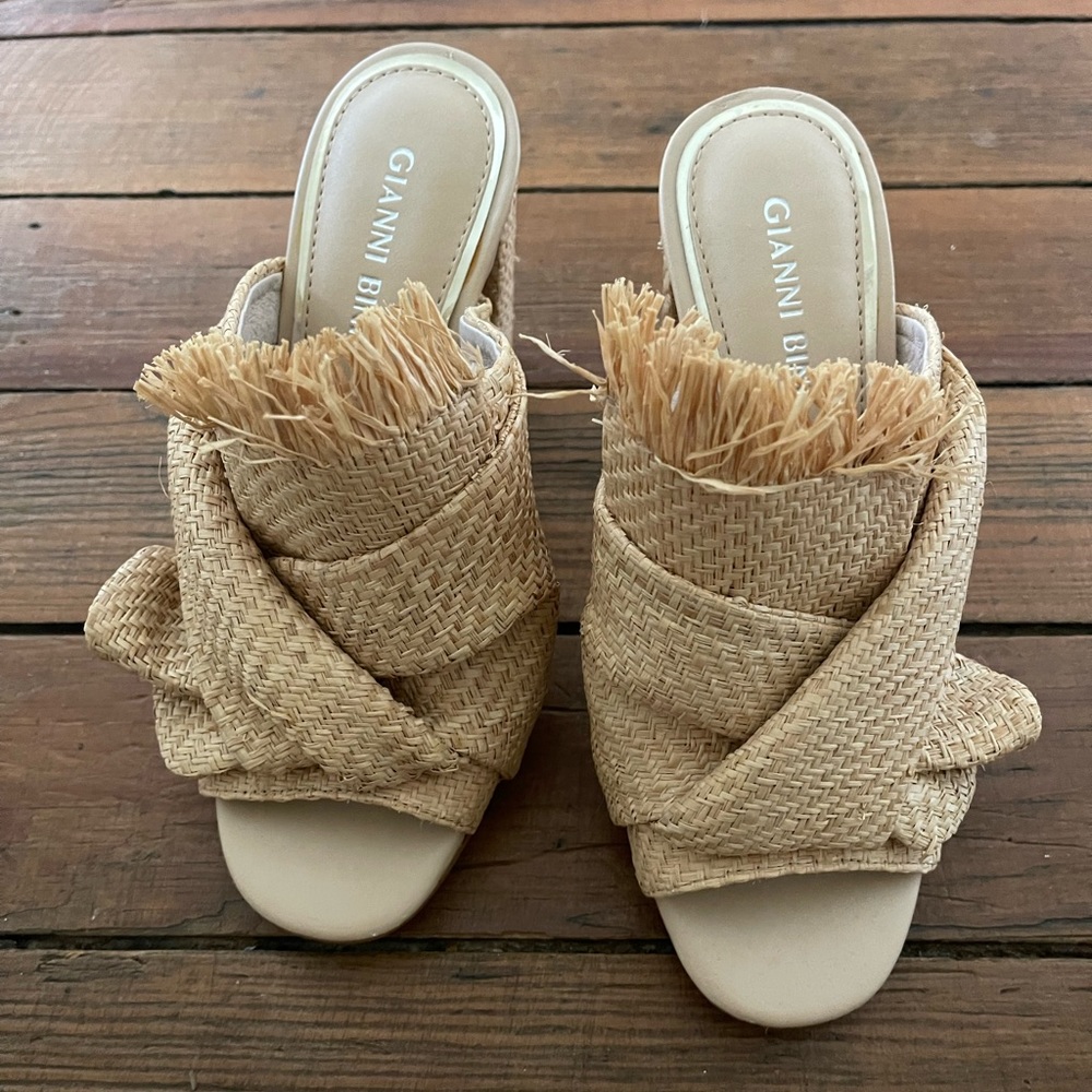 Gianni bini raffia sandals